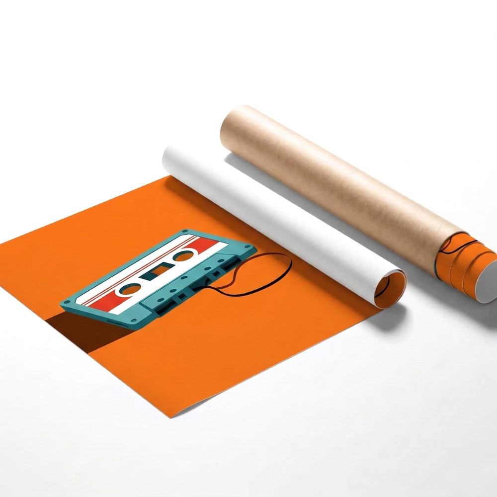 Retro Cassette Tape | Canvas Art Print