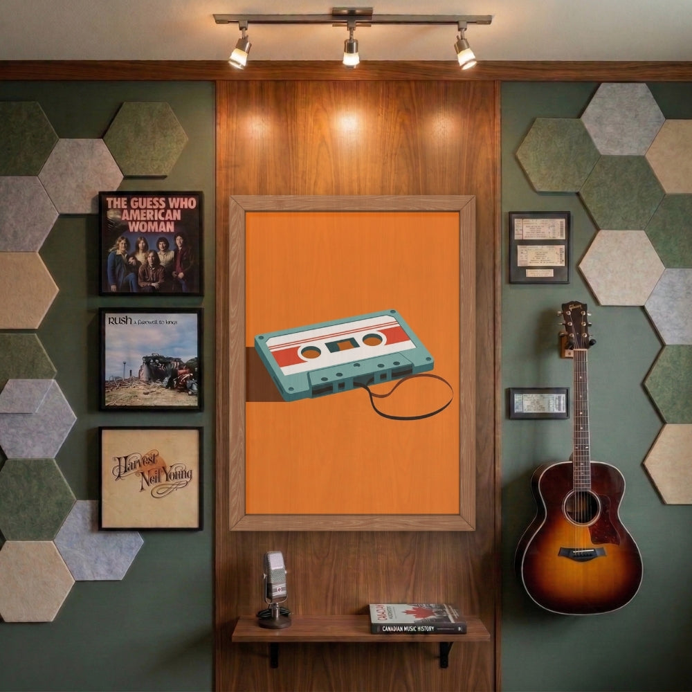 Retro Cassette Tape | Canvas Art Print