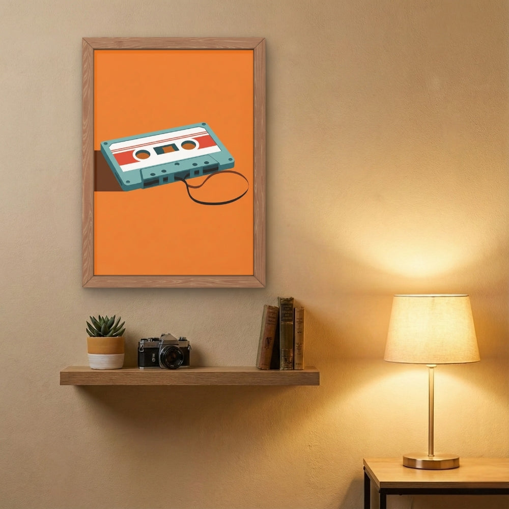 Retro Cassette Tape | Canvas Art Print