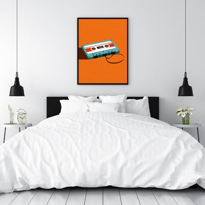 Retro Cassette Tape | Canvas Art Print