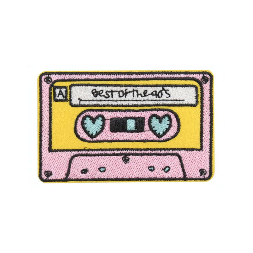 Retro Cassette Tape 'Best of the 90s' | Embroidered Patch