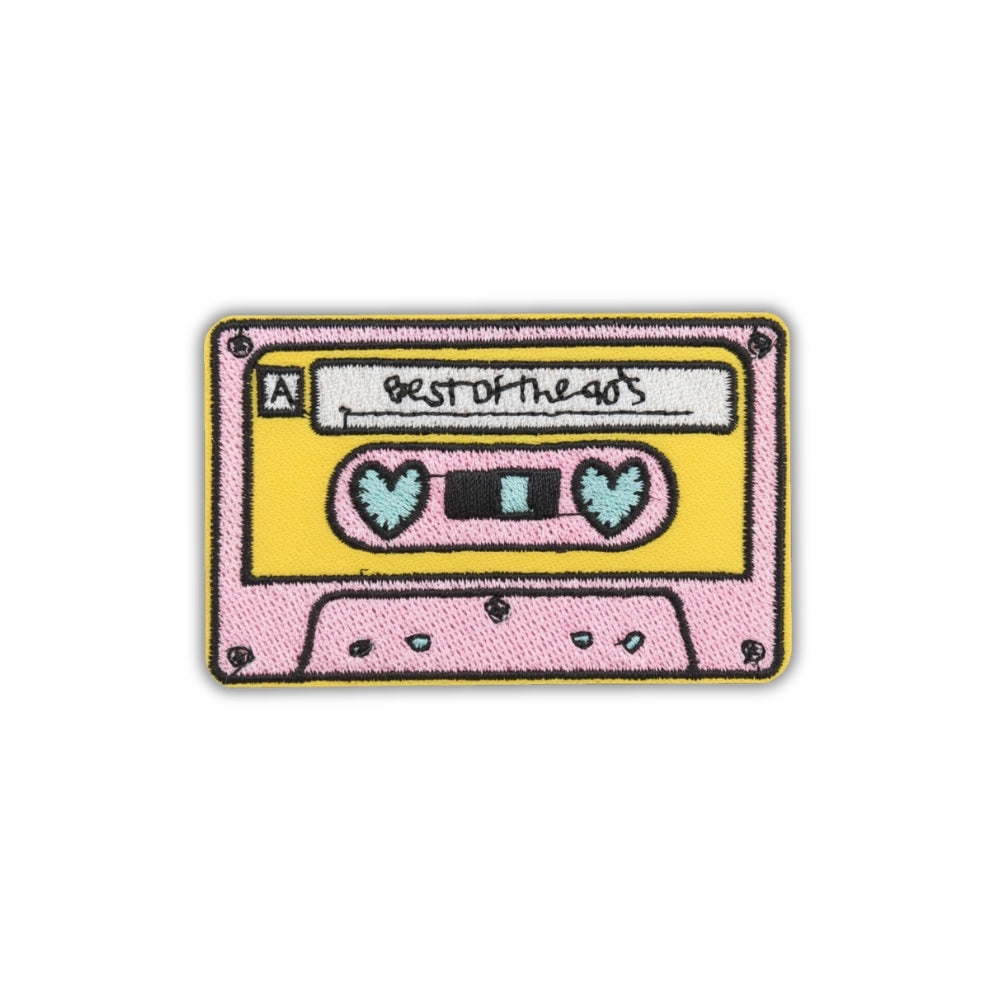 Retro Cassette Tape 'Best of the 90s' | Embroidered Patch