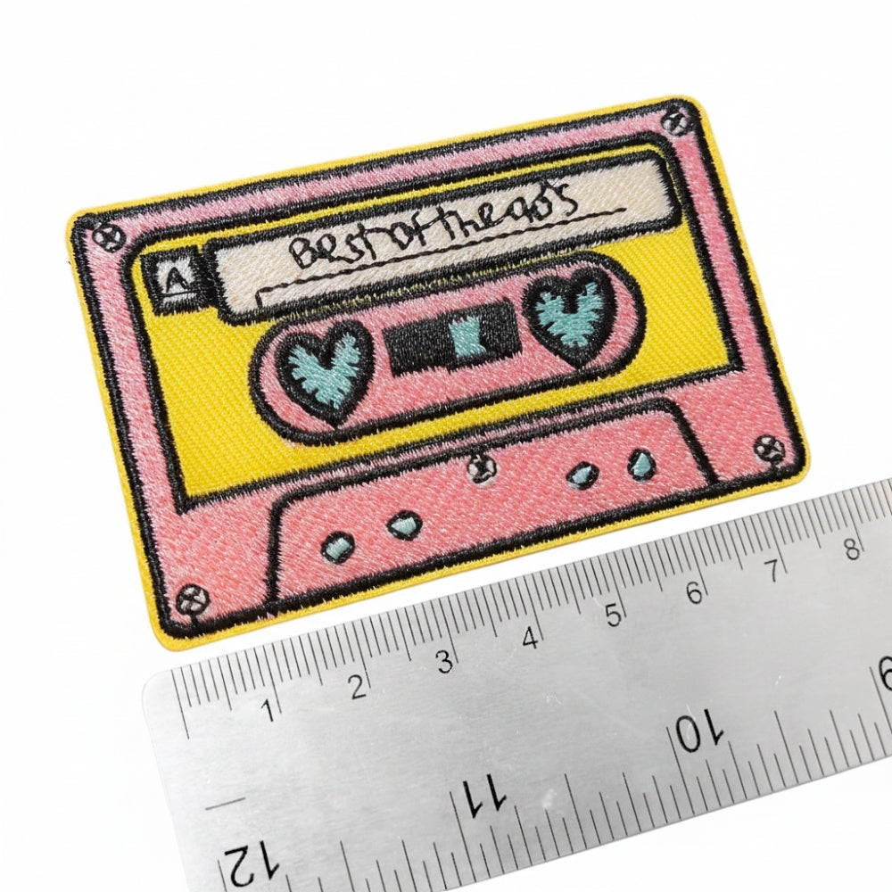 Retro Cassette Tape 'Best of the 90s' | Embroidered Patch
