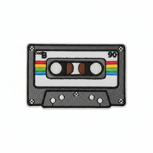 Retro Cassette Tape | Embroidered Patch