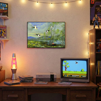 Rétro Canard Gaming | Toile Imprimée