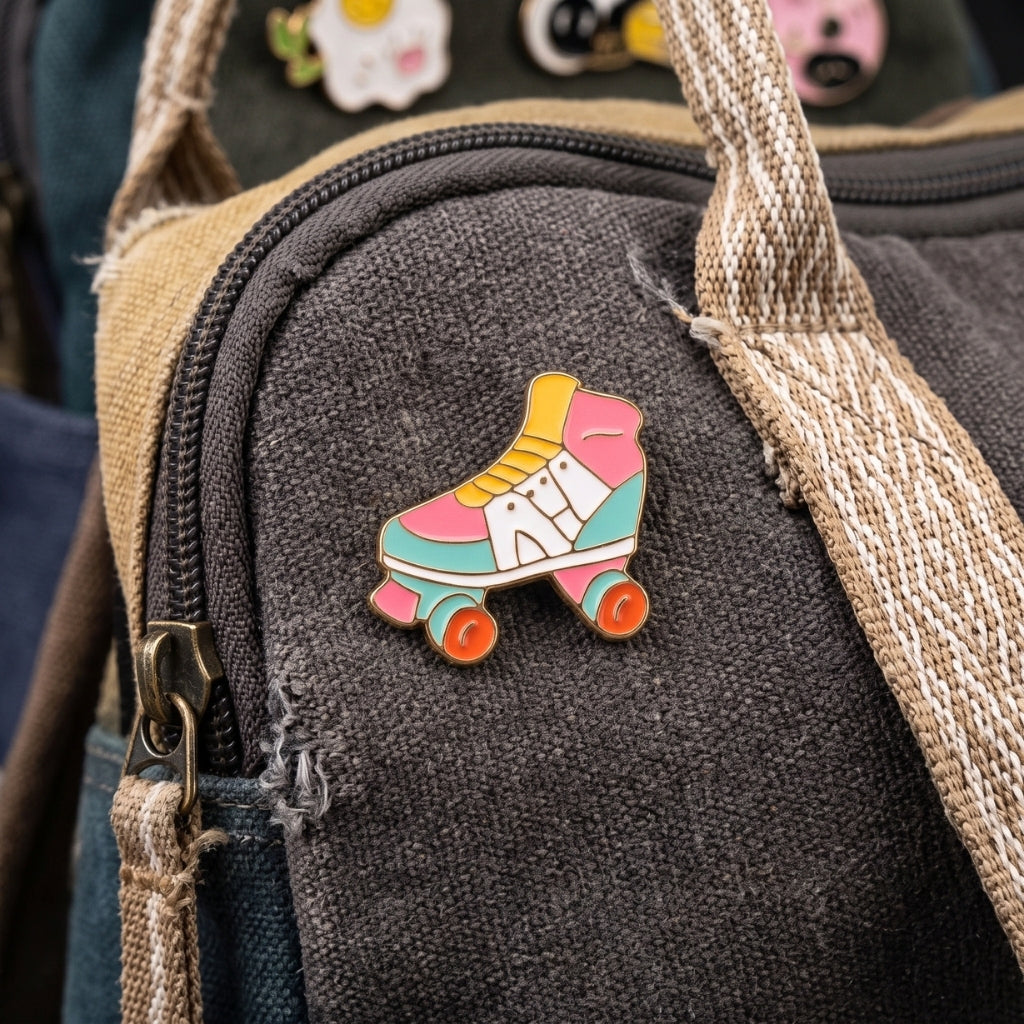 Retro Roller Skate | Collectible Pin