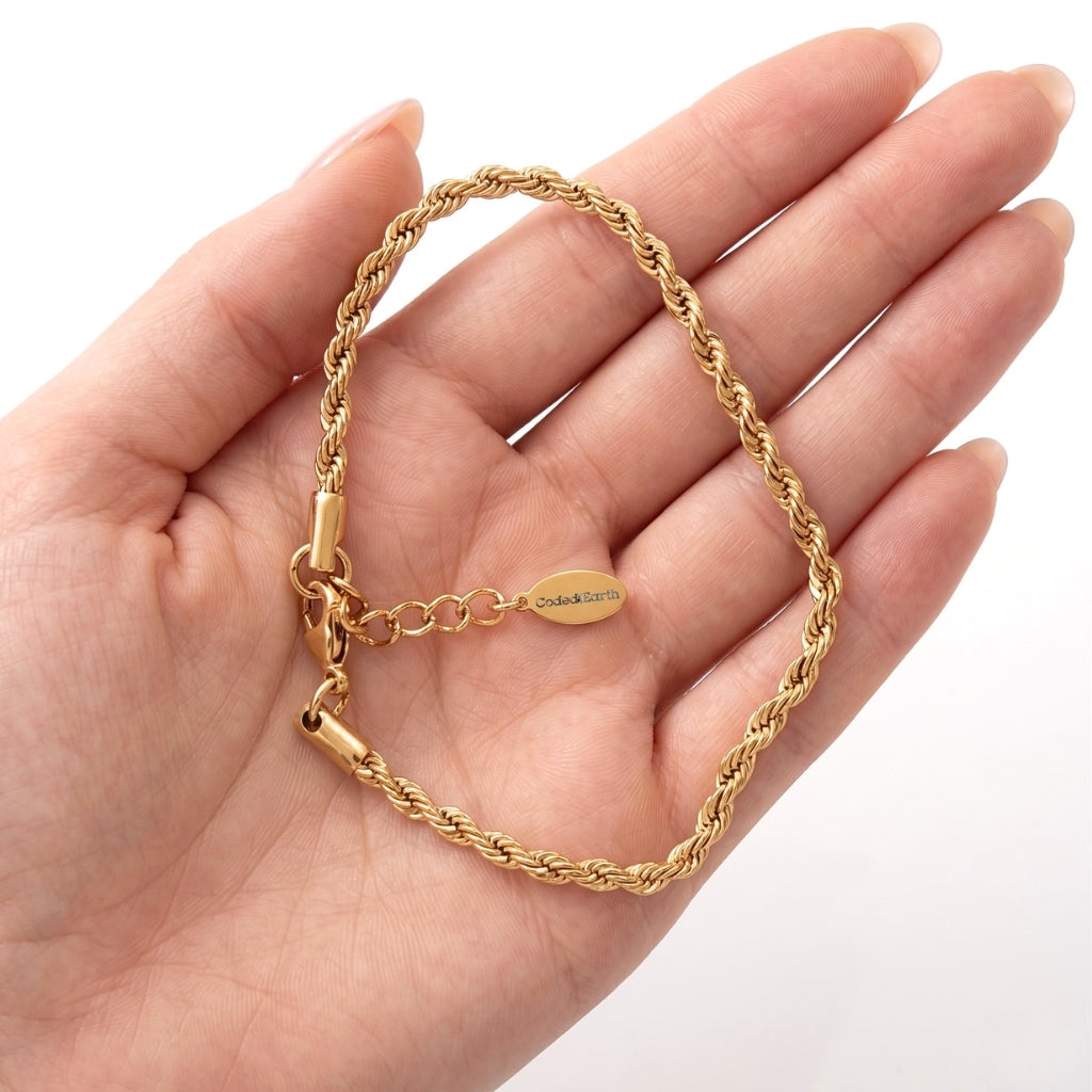 Gold-Plated Rope Chain | Bracelet