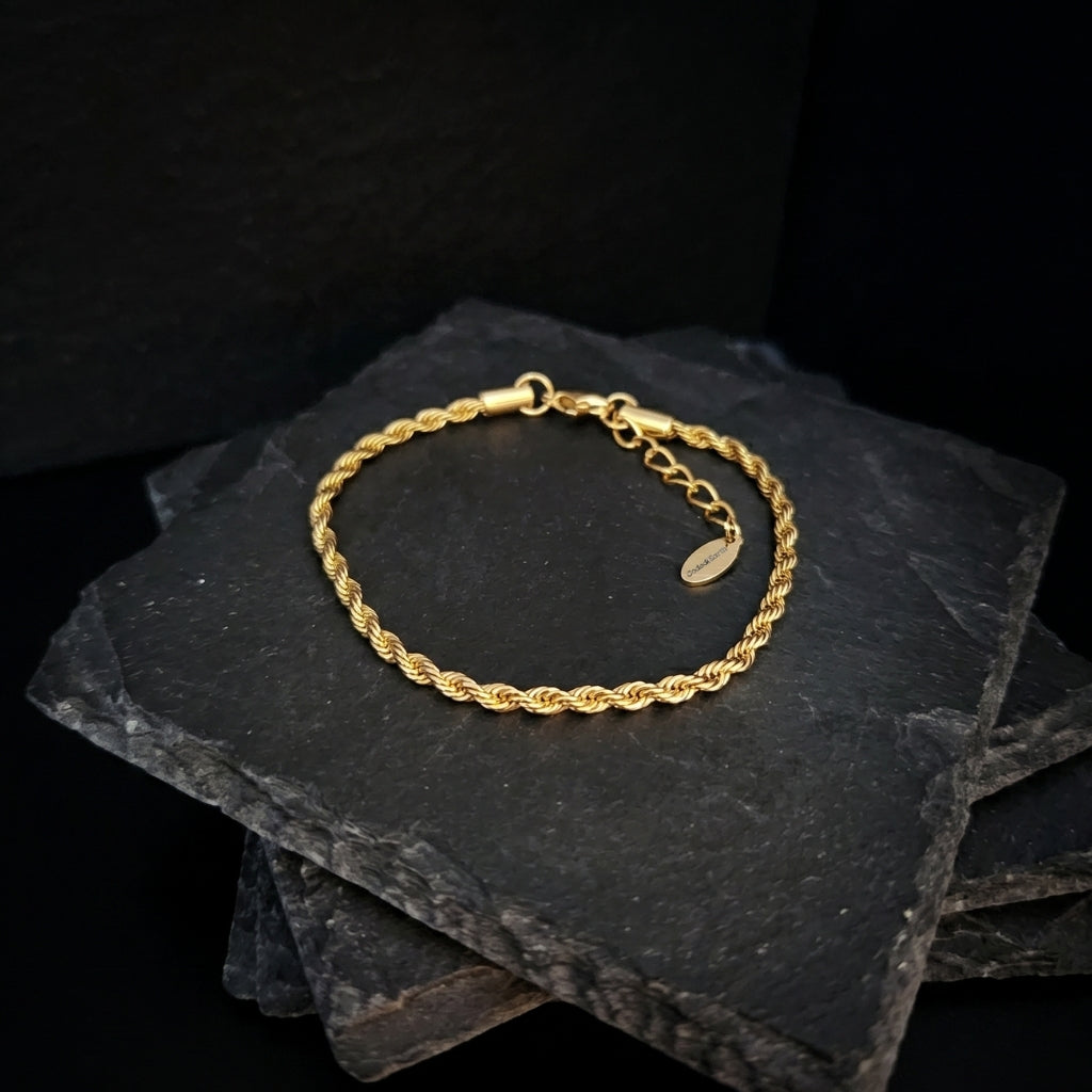 Gold-Plated Rope Chain | Bracelet