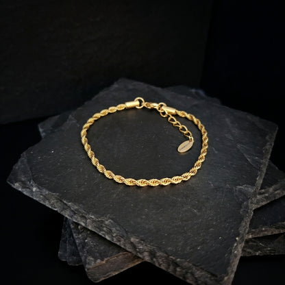 Gold-Plated Rope Chain | Bracelet