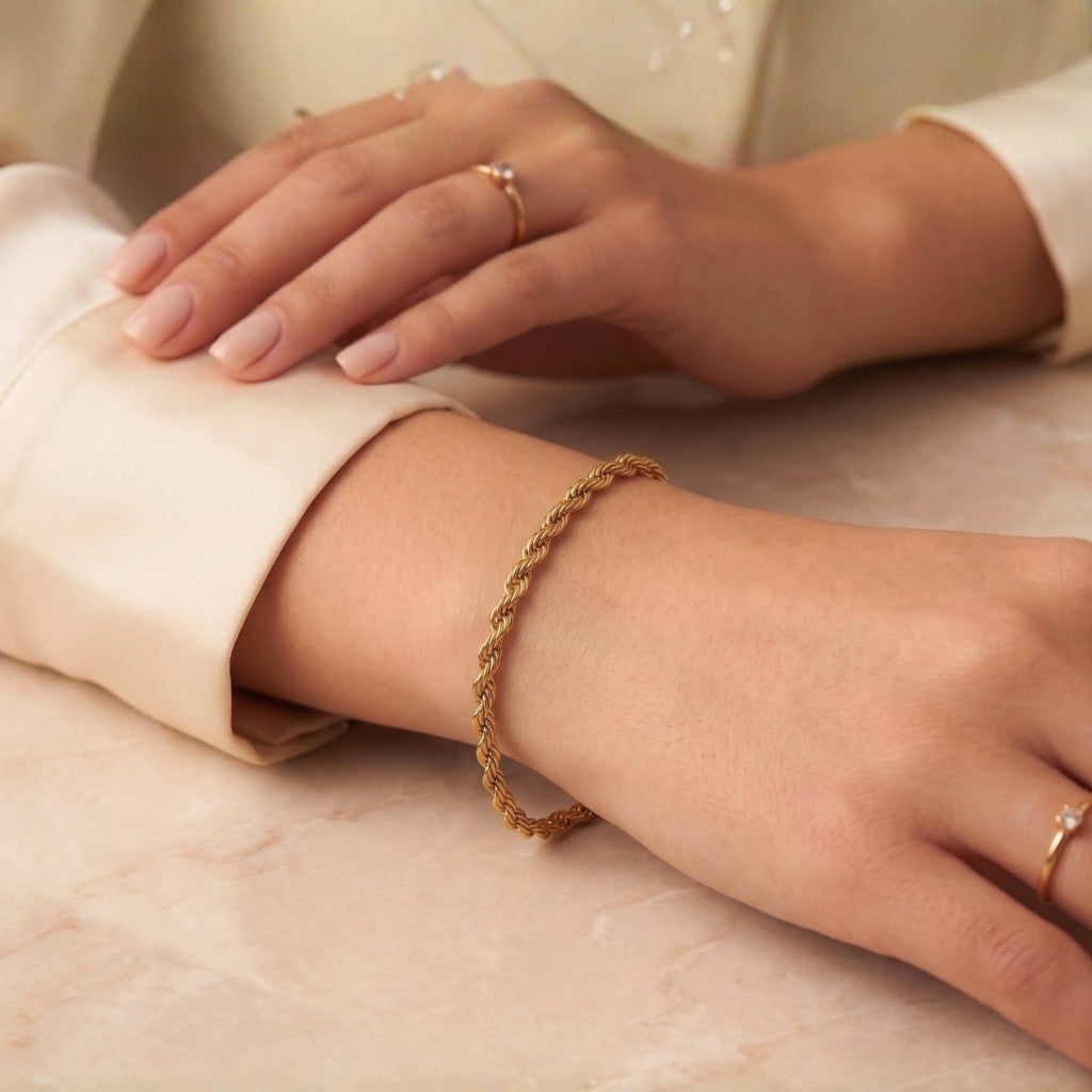 Gold-Plated Rope Chain | Bracelet