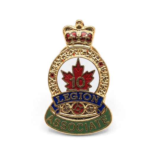 10 Year Associate [Vintage Royal Canadian Legion] | Collectible Pin
