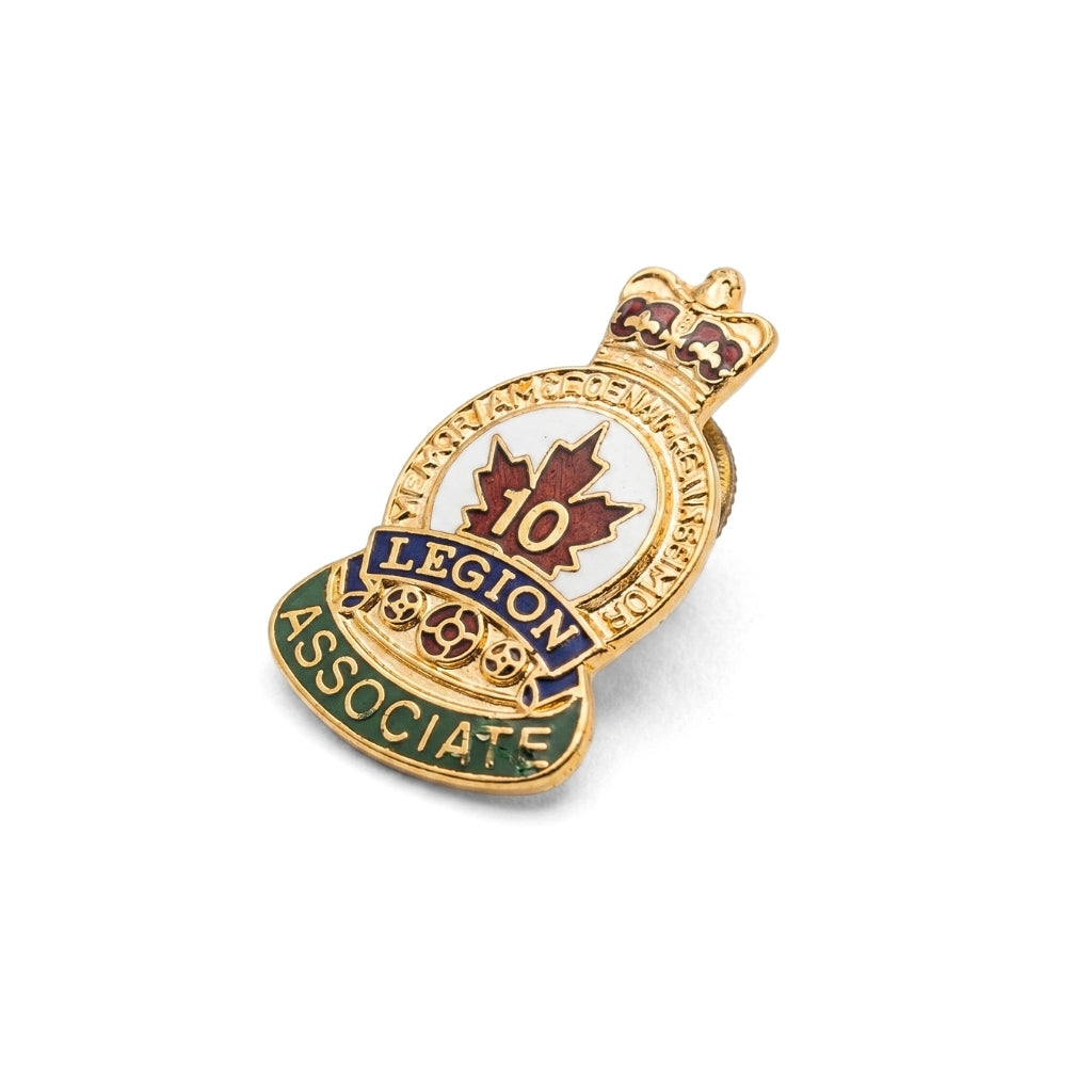 10 Year Associate [Vintage Royal Canadian Legion] | Collectible Pin