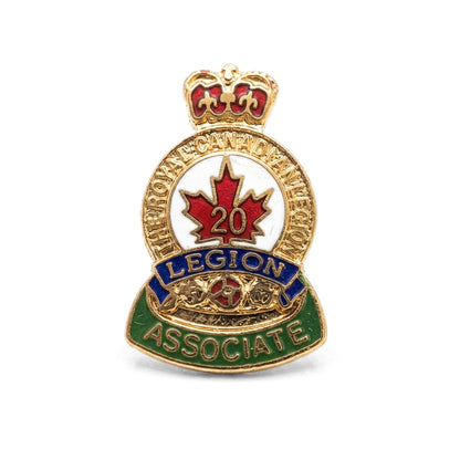 20 Year Associate [Vintage Royal Canadian Legion] | Collectible Pin