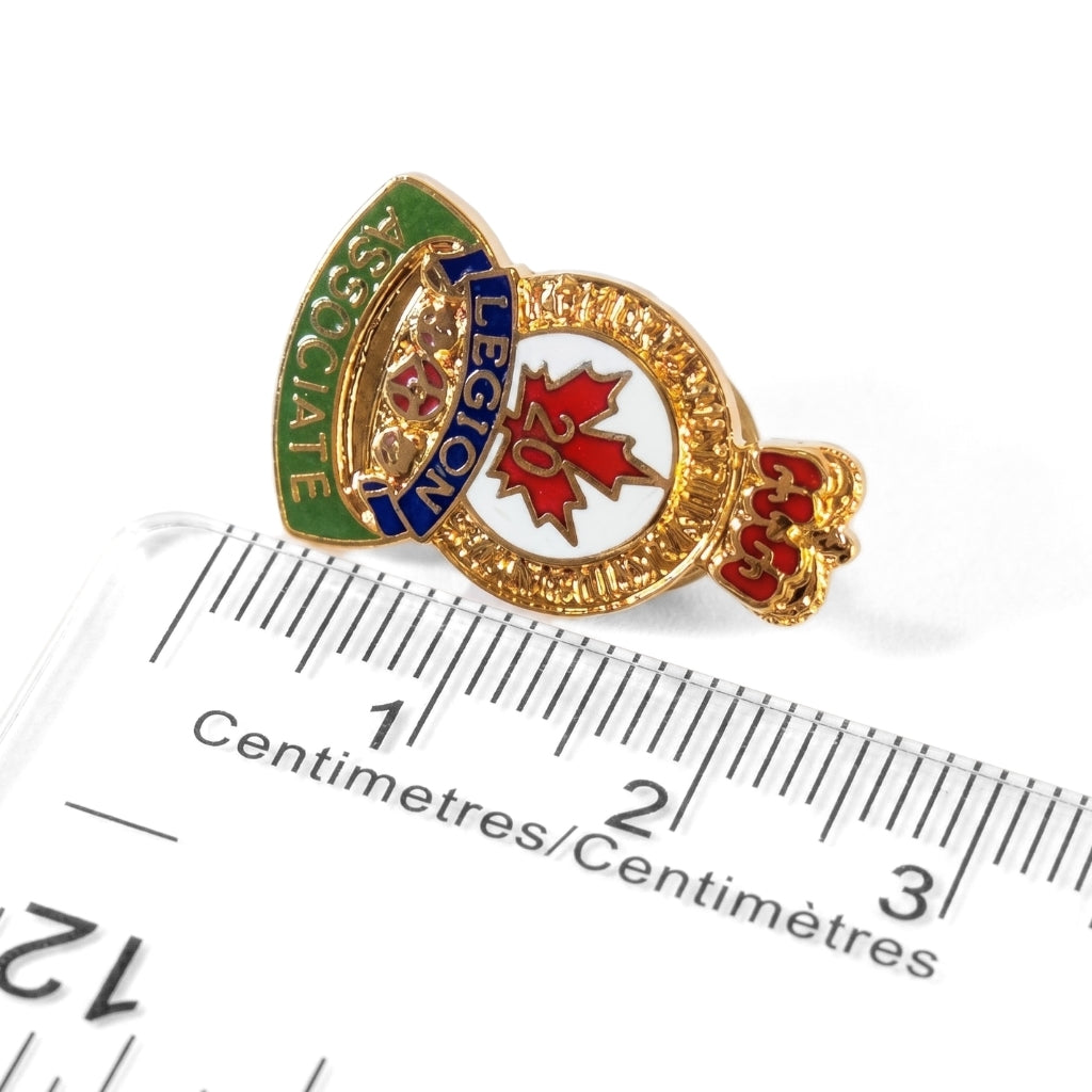 20 Year Associate [Vintage Royal Canadian Legion] | Collectible Pin