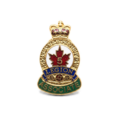 5 Year Associate [Vintage Royal Canadian Legion] | Collectible Pin
