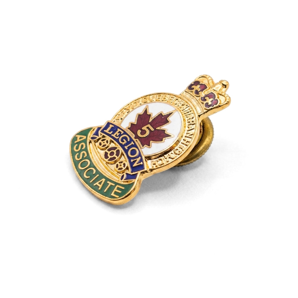 5 Year Associate [Vintage Royal Canadian Legion] | Collectible Pin
