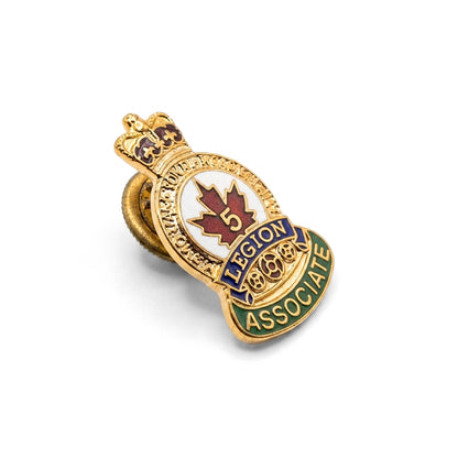 5 Year Associate [Vintage Royal Canadian Legion] | Collectible Pin