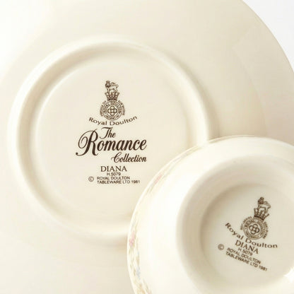 'Diana' Tea Cup & Saucer | Royal Doulton The Romance Collection 1981