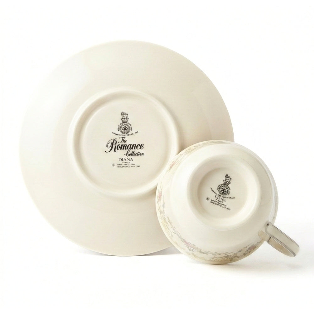 'Diana' Tea Cup & Saucer | Royal Doulton The Romance Collection 1981