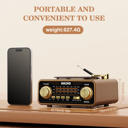 Retro-Style Bluetooth Speaker & Radio