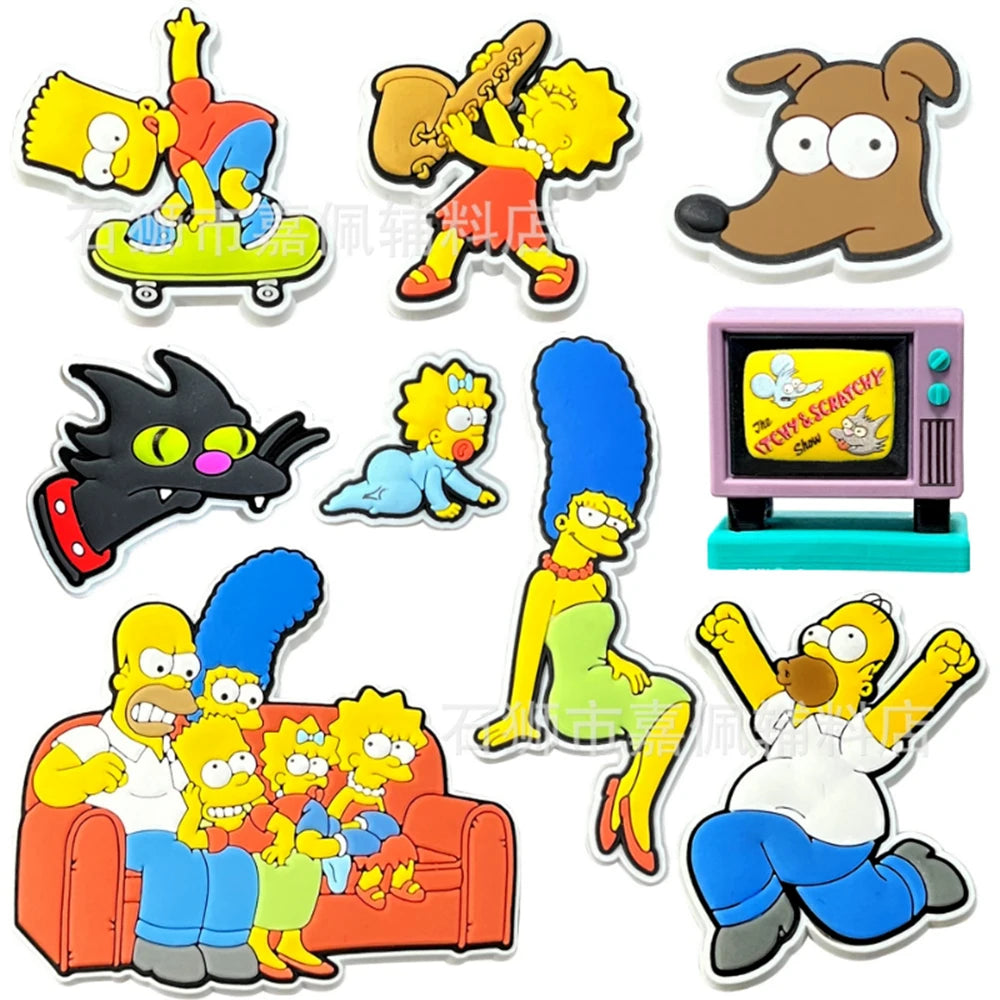 Simpsons Clog Charms (Set of 9)