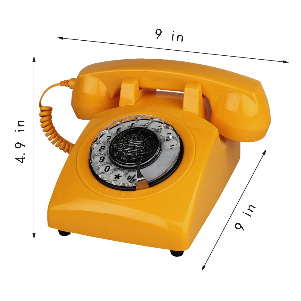 Classic Rotary Dial Landline Phone