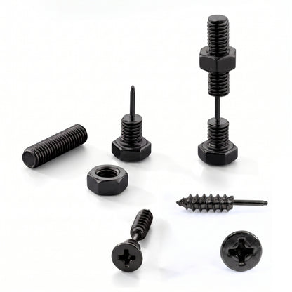 Hardware Studs [Black] | Earrings