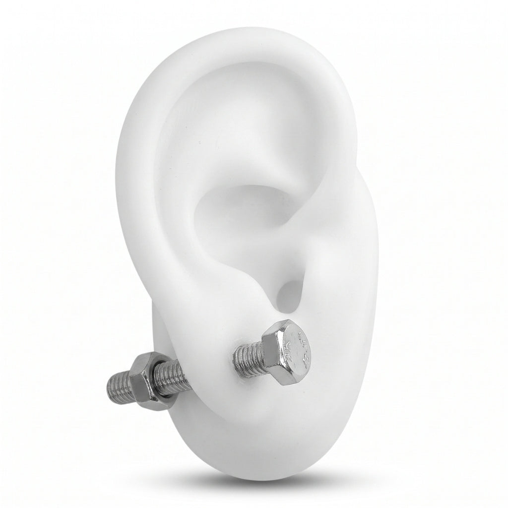 Hardware Studs [Silver] | Earrings