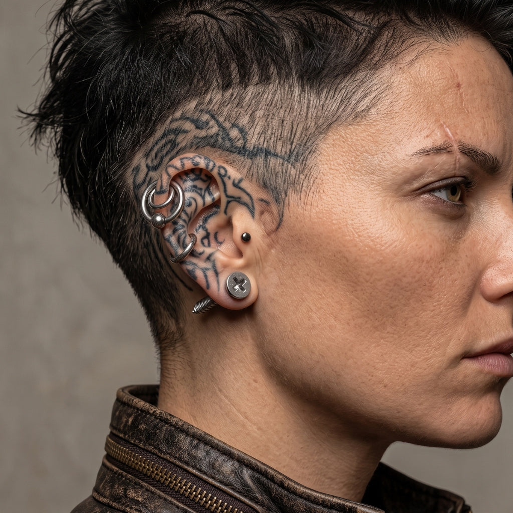 Hardware Studs [Silver] | Earrings