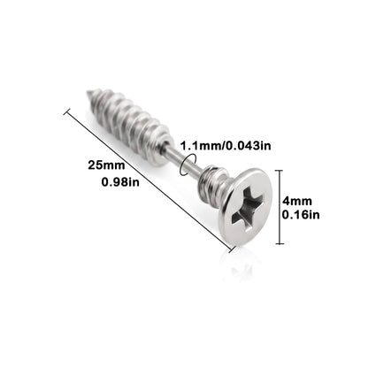 Hardware Studs [Silver] | Earrings