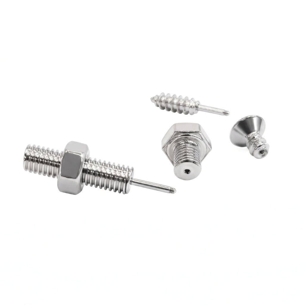 Hardware Studs [Silver] | Earrings