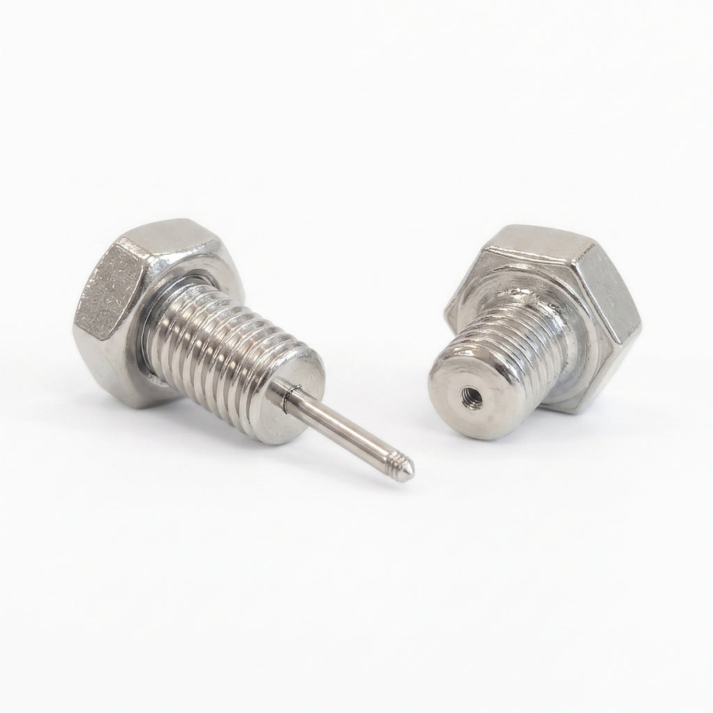 Hardware Studs [Silver] | Earrings