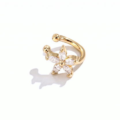 Sea Star Flower Cuff [Gold] | Earrings