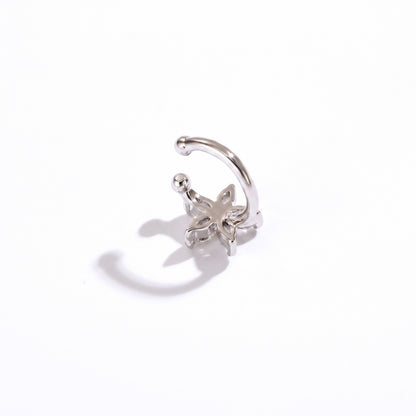 Sea Star Flower Cuff [Silver] | Earrings