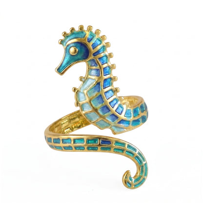 Seahorse Cuff (Ocean Blues) | Ring