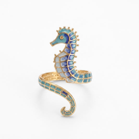 Seahorse Cuff (Ocean Blues) | Ring