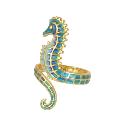 Seahorse Cuff (Ocean Blues) | Ring