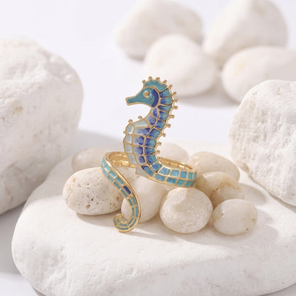 Seahorse Cuff (Ocean Blues) | Ring