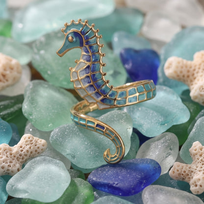 Seahorse Cuff (Ocean Blues) | Ring