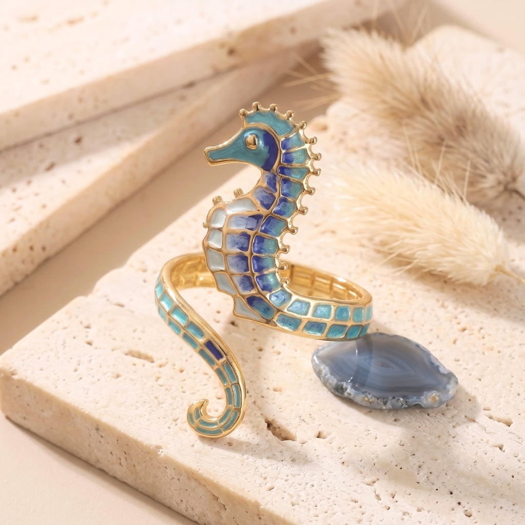 Seahorse Cuff (Ocean Blues) | Ring