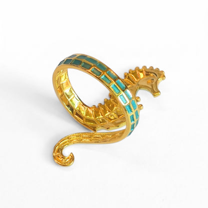 Seahorse Cuff (Ocean Blues) | Ring