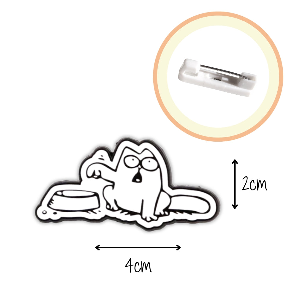 Simon's Cat "Feed Me" | Acrylic Pin