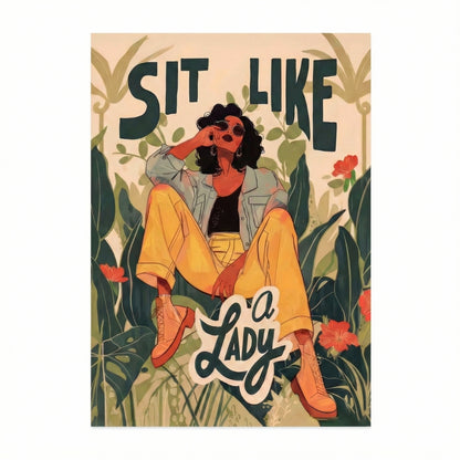 Sit Like a Lady | Canvas Art Print