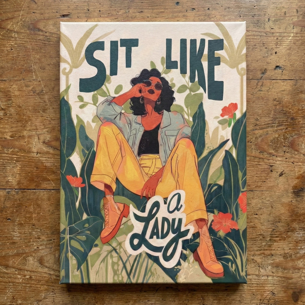 Sit Like a Lady | Canvas Art Print