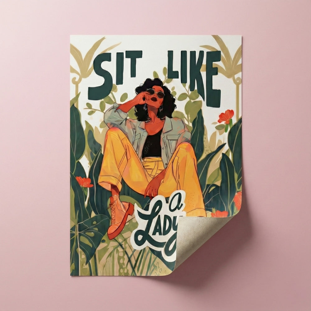 Sit Like a Lady | Canvas Art Print