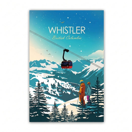 Ski Whistler | Canvas Art Print