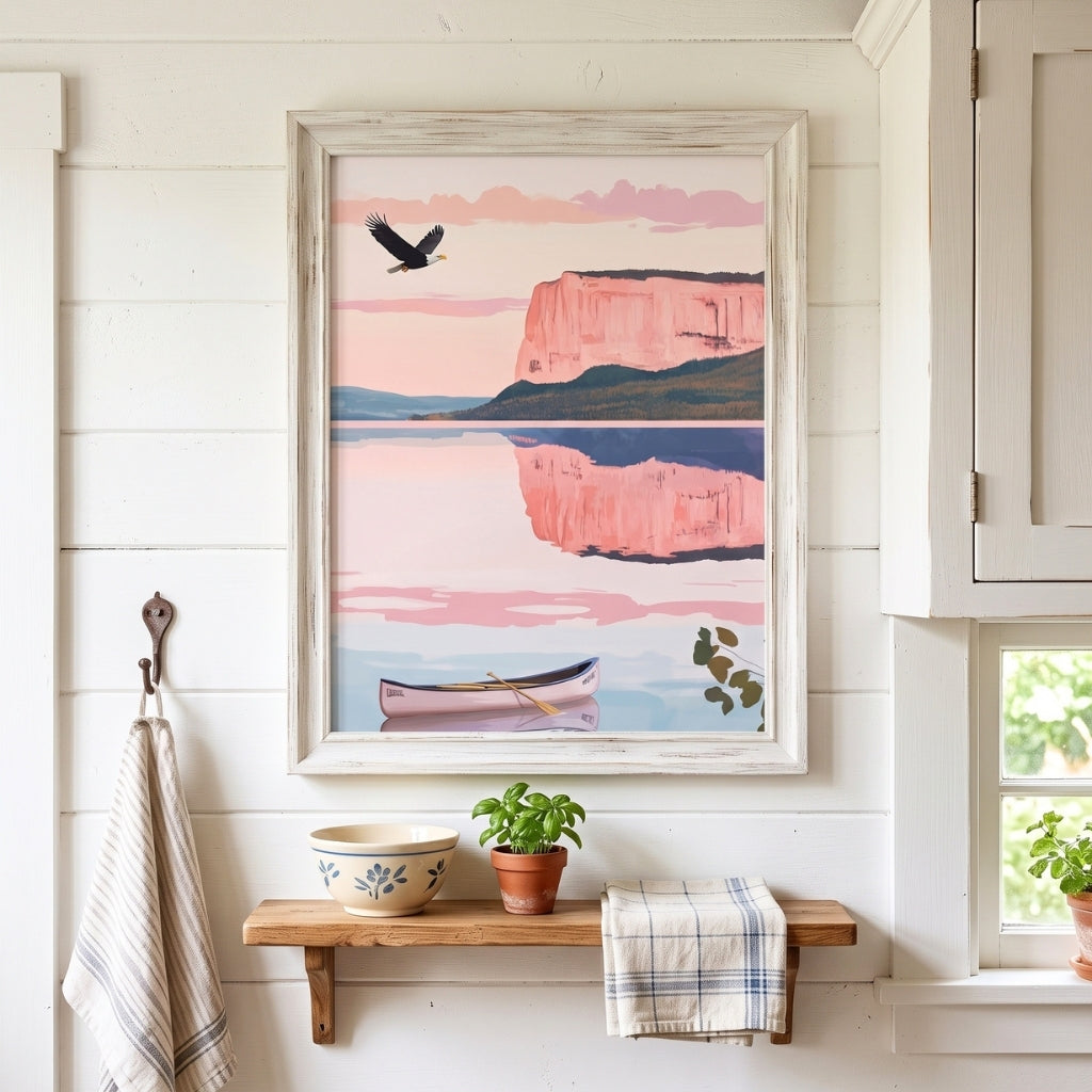 Sleeping Giant Sunset | Canvas Art Print