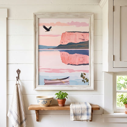 Sleeping Giant Sunset | Canvas Art Print