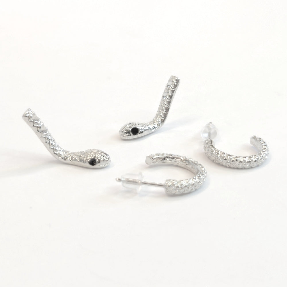 Curious Snake Illusion Earrings
