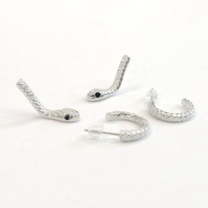 Curious Snake Illusion Earrings